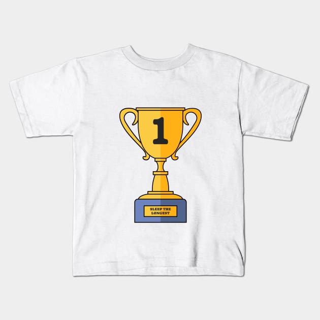 SLEEPING CHAMPIONS Kids T-Shirt by ERIK_SHOP